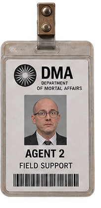 Official Agent 2 identification badge