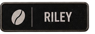 Riley's Busy Bean nameplate